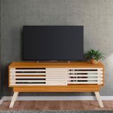 Bancada Domo 1.5 Para Sala Cinamomo/off-white