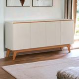 Buffet Ares Lux 04 Portas Off White Tebarrot