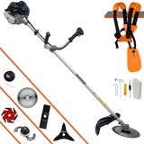 Máquina De Cortar Grama Profissional À Gasolina Anmax Cg430b 2 Tempos 43cc 1,7hp 12.000rpm Roçadeira Completa Multifunções Com 6 Opções De Cor