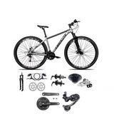 Bicicleta Aro 29 Absolute Nero 5 Câmbios Shimano Deore E Altus 27v Freio Hidraulico Garfo C/trava -cinza Tam.13.8