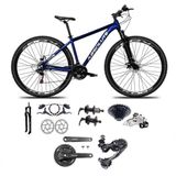 Bicicleta Aro 29 Absolute Nero 5 Câmbios Shimano Deore E Altus 27v Freio Hidraulico Garfo C/trava -azul Tam.15