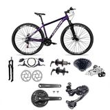 Bicicleta Aro 29 Absolute Nero 5 Câmbios Shimano Deore E Altus 27v Freio Hidraulico Garfo C/trava -roxo Tam.15