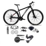 Bicicleta Aro 29 Absolute Nero 5 Câmbios Shimano Deore E Altus 27v Freio Hidraulico Garfo C/trava -preto Tam.19