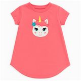 Camiseta Unicórnio Cães E Gatos Cor Rosa Tamanho G Petpuf