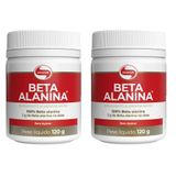Suplemento Beta Alanina 120g Vitafor Kit 02 Unidades