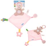 Naninha Urso Rosa Com Mordedor E Prend. De Chupeta - Clingo
