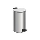 Lixeira Tramontina Loop Com Pedal 5l Redonda Inox Polido