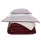 Kit Edredom Solteiro Coberdrom Soft Hipercal/sherpa 3 Peças - Vermelho
