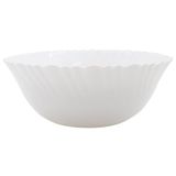 Kit 8 Saladeira Tigela Branca 17,5cm De Vidro Opalino 700ml
