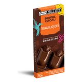Chocolate Em Barra Recheado Brigadeiro Brasil Cacau 90g