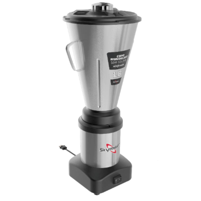 Liquidificador Comercial Total Inox L8 Skymsen - 8l Copo Monobloco Bivolt Skymsen - imagem 4