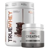 Whey Protein Dark Chocolate 418g + Creatina 300g True Source