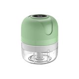Mini Processador De Alimentos Eletrico Usb 250ml Verde