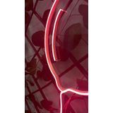 Painel Led Neon Balão Rosa P/decoração Aniversário 57cm