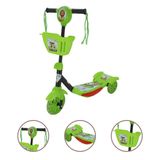 Patinete Infantil Até 35kg Luzes E Sons 3 Rodas - Floresta