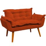 Namoradeira Decorativa Para Sala Recepção Consultório Escritório Manicure Alice Suede
