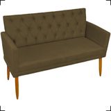 Namoradeira Decorativa Para Sala Recepção Manicure Consultório Escritório Nina Capitonê Suede