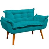 Namoradeira Decorativa Para Sala Recepção Consultório Escritório Manicure Alice Suede