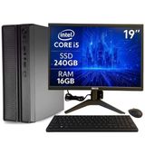 Computador Pc Slim Completo Multipc I5 16gb Ssd 240gb Win11