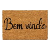 Capacho Fibra De Coco Sergipe 01 Bege-preto 0,30x0,45m
