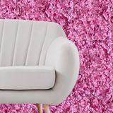 20 Conjunto de Placas com Flores Artificiais para Decoração Criativa de Paredes e Ambientes