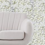 20 Conjunto de Placas com Flores Artificiais para Decoração Criativa de Paredes e Ambientes