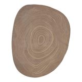 Tapete Sala Turco Waves 04 Marrom 3,00x4,00m Orgânico Edantex