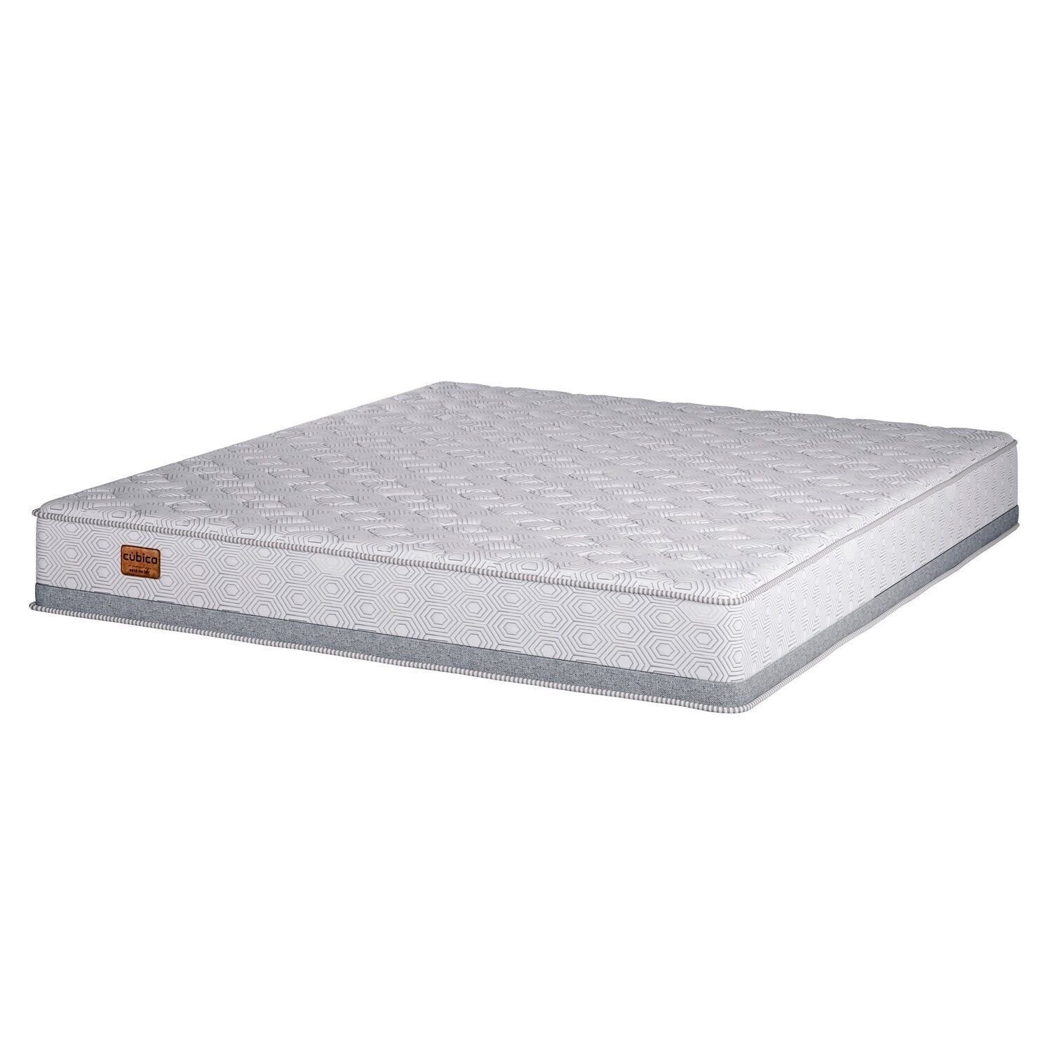 Colchão King Molas Ensacadas 30cm X 193cm Oxford Arte Cúbica Cinza