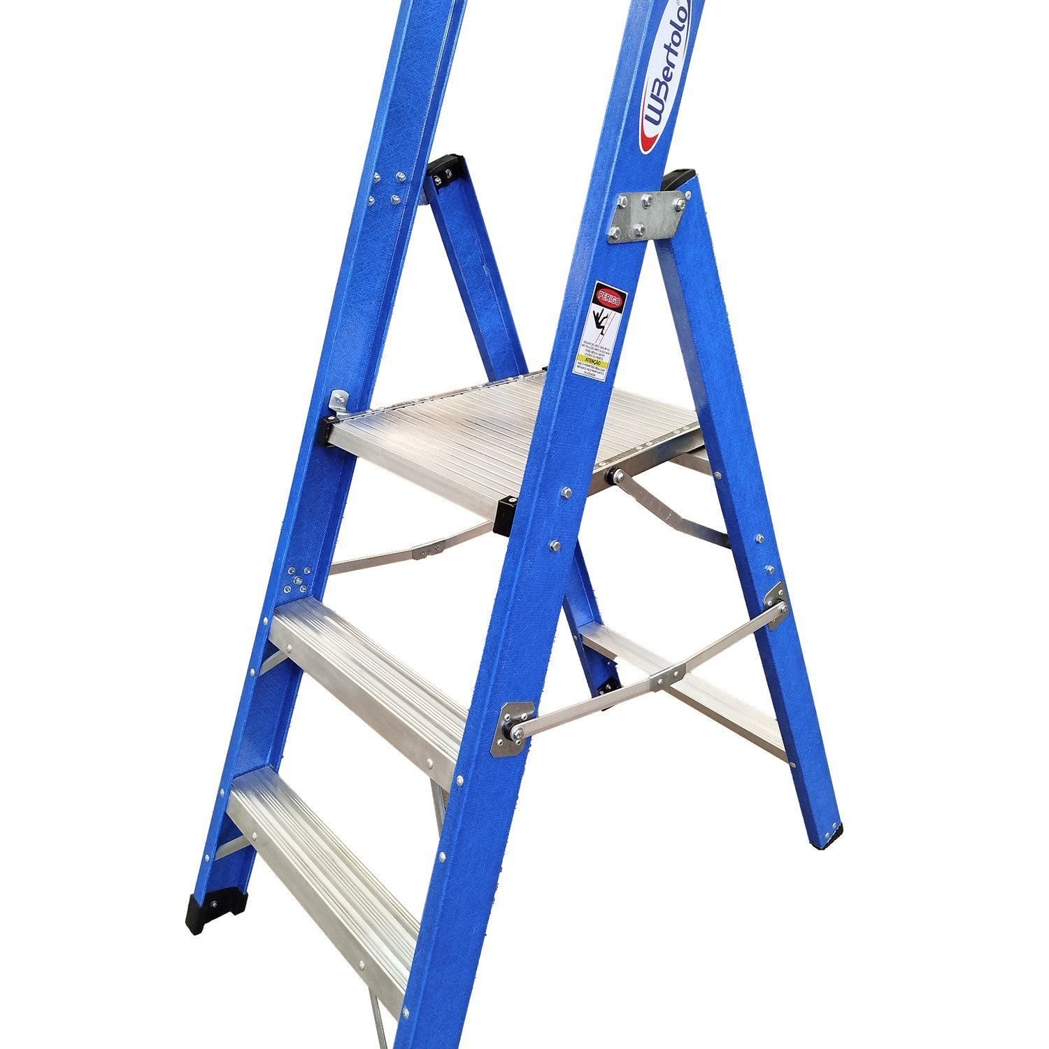 Escada Plataforma De Alumínio Wbertolo