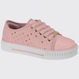 Tênis Infantil Meninas Casual Conforto Molekinha 2565.108.9569 Rosa N° 31