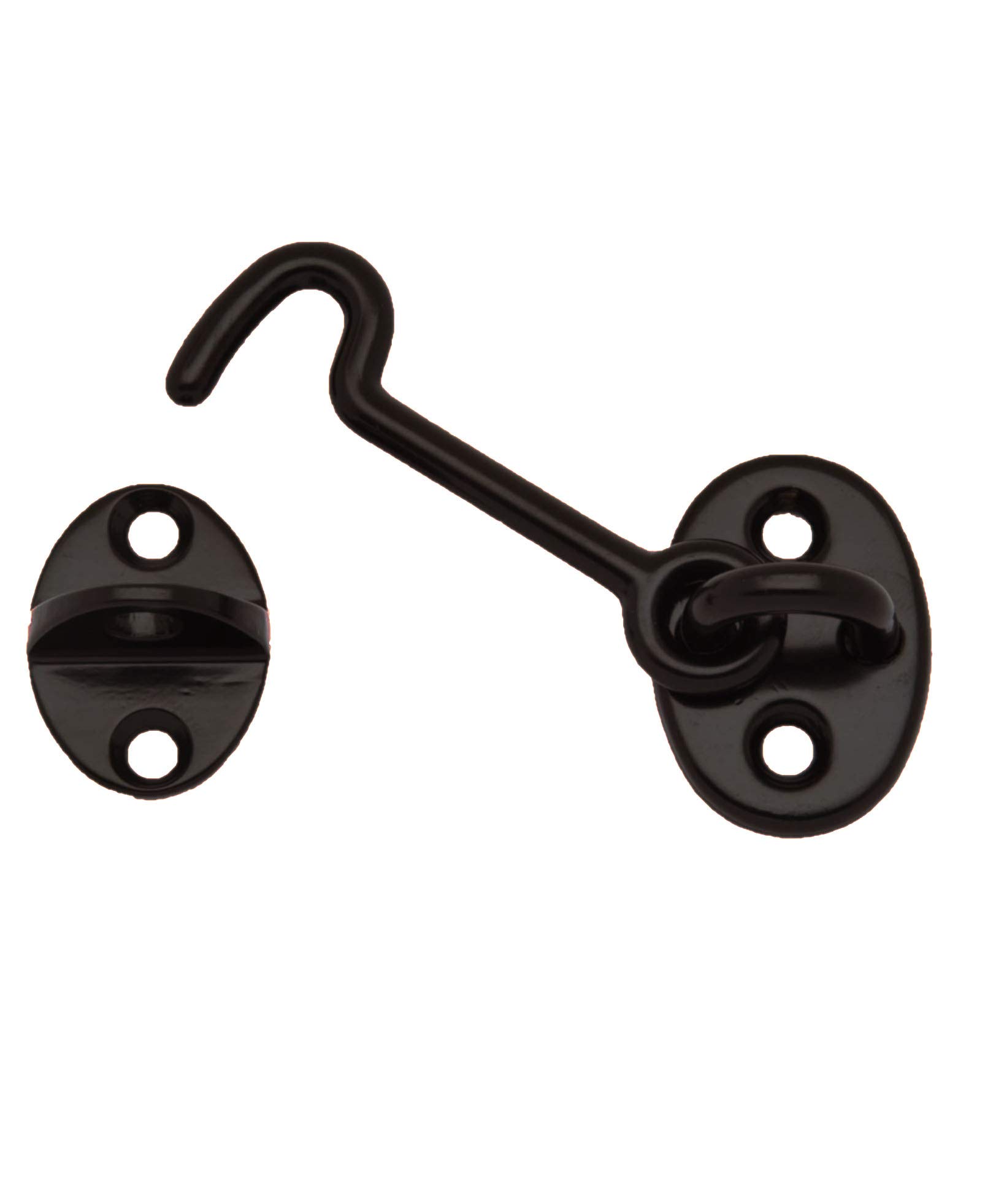 Cabin Hook Latch &amp; Eye Qcaa, Latão Forjado, 2,5 Cm, Bronze Polido A Óleo