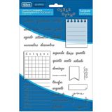 Cartela De Carimbos Transparentes Tilibra Calendário