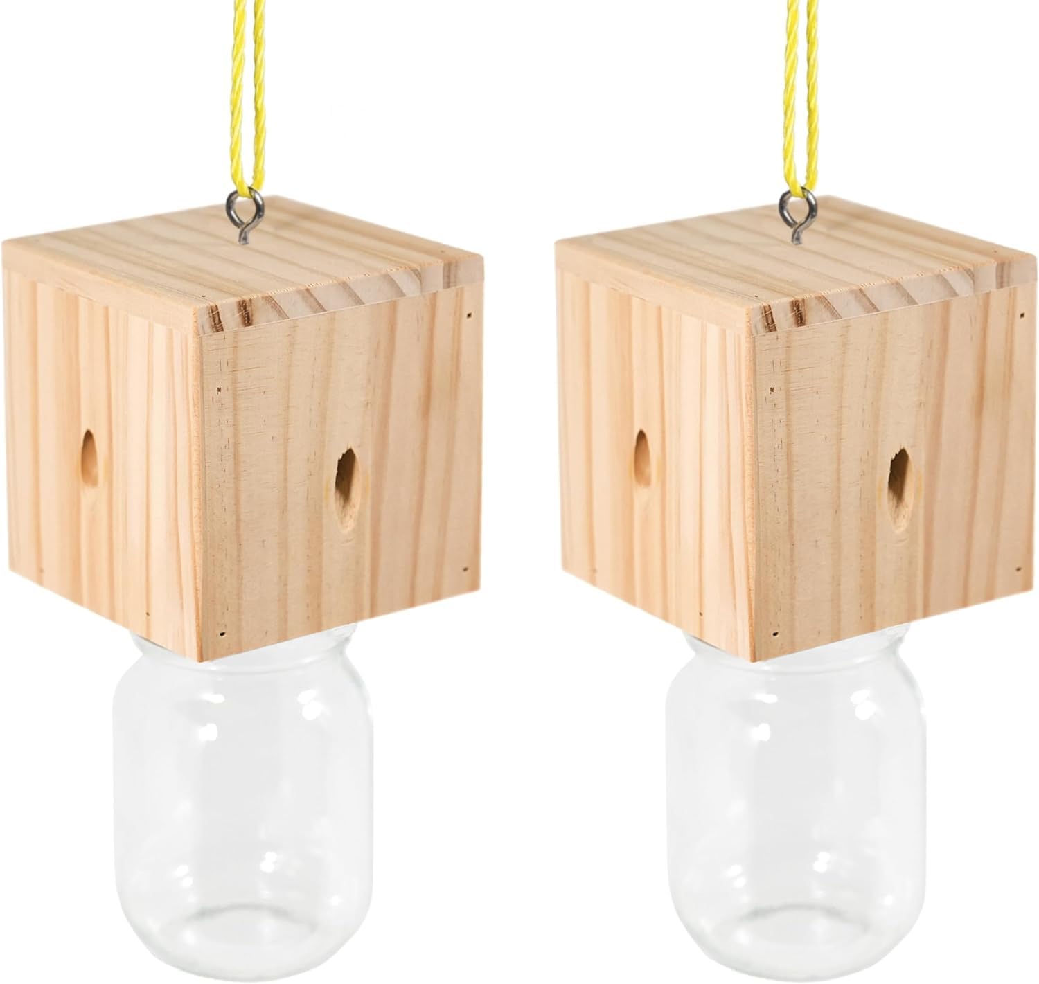 Carpenter Bee Trap Best Bee Trap Cube Style Wood 2 Peças