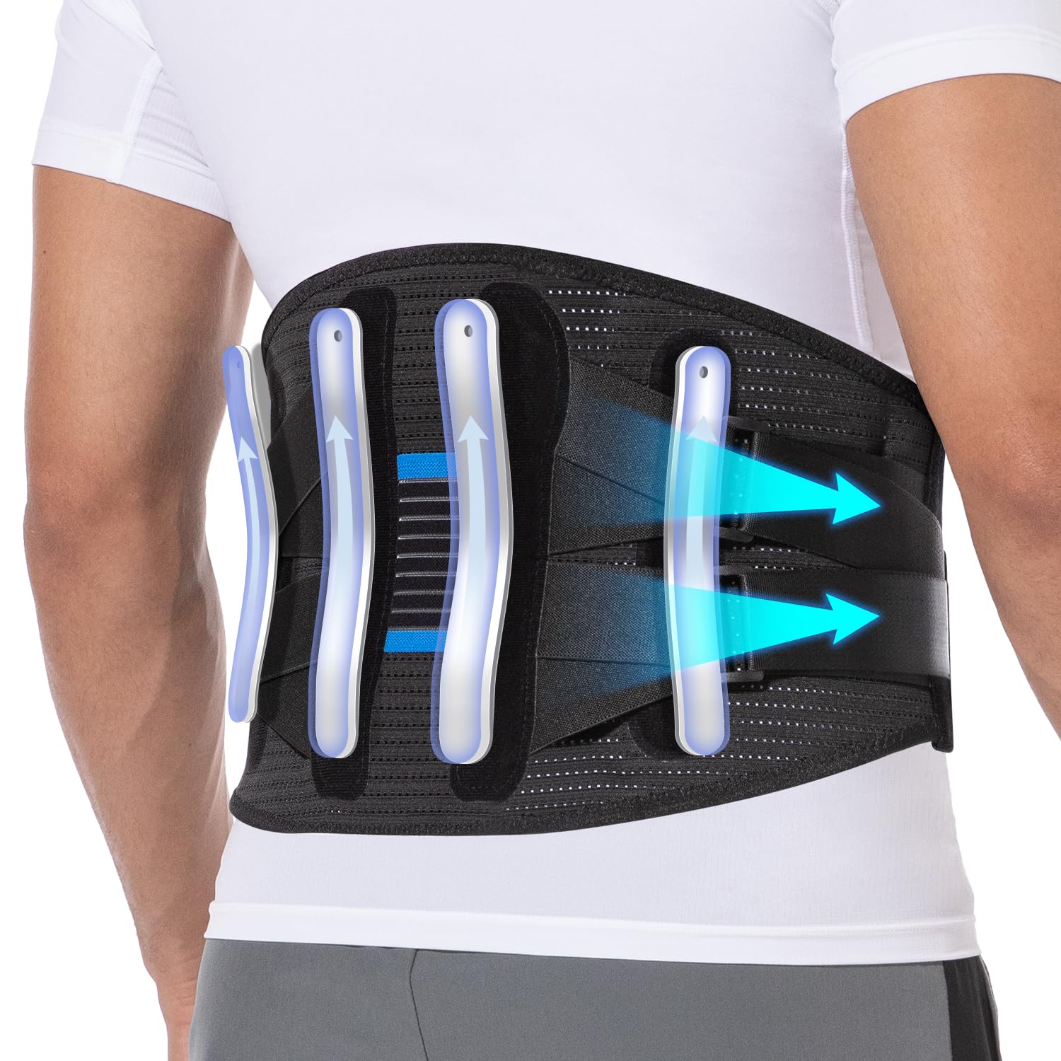 Back Brace Fit Geno Lower Back Pain Relief L/xl Para Homens E Mulheres