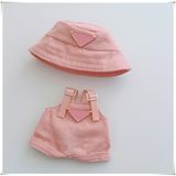 Conjunto De Roupas Wesun Para Boneca, Chapéu E Macacão De 17 Cm Rosa
