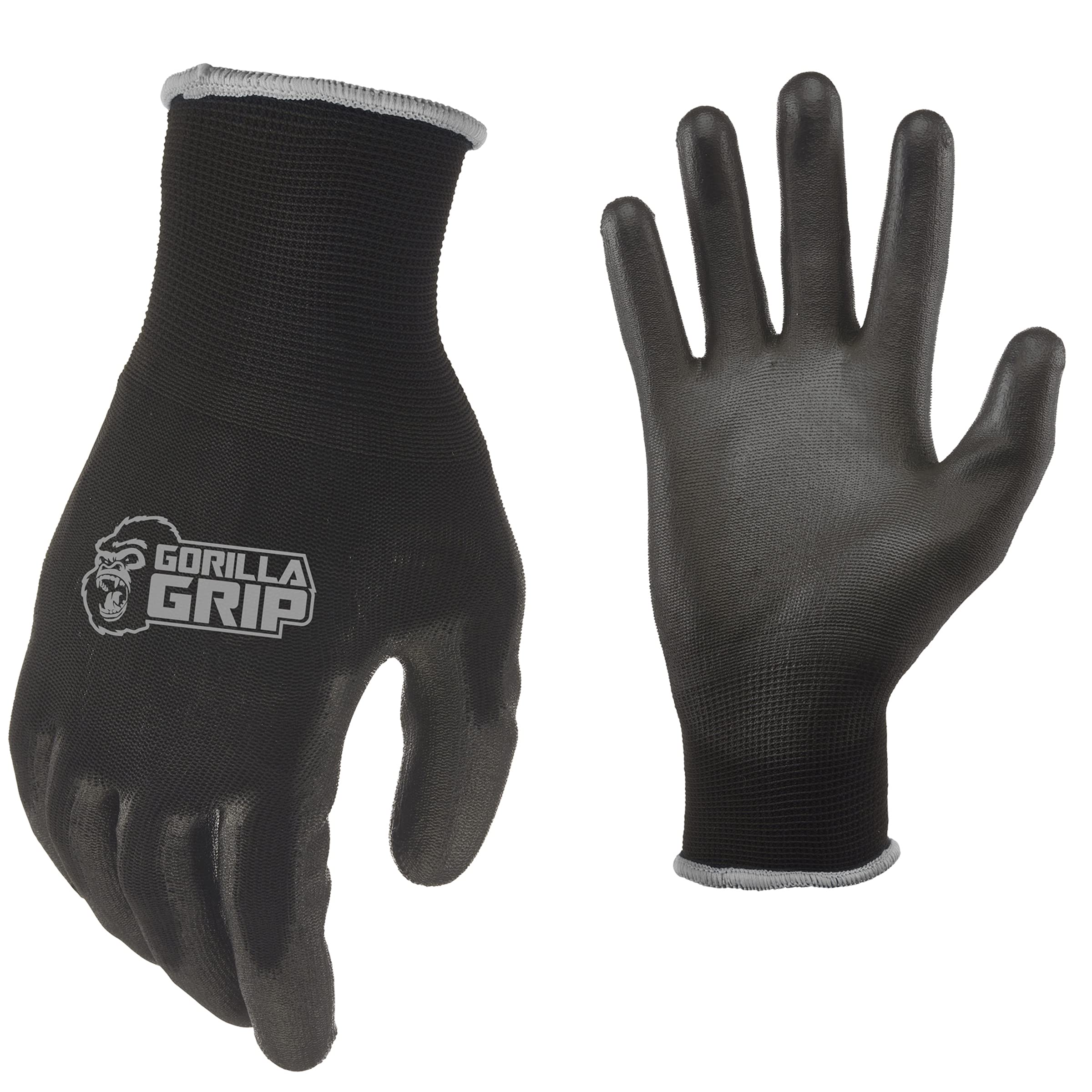 Luvas De Trabalho Gorilla Grip Slip Resistant G-large, Pacote Com 25