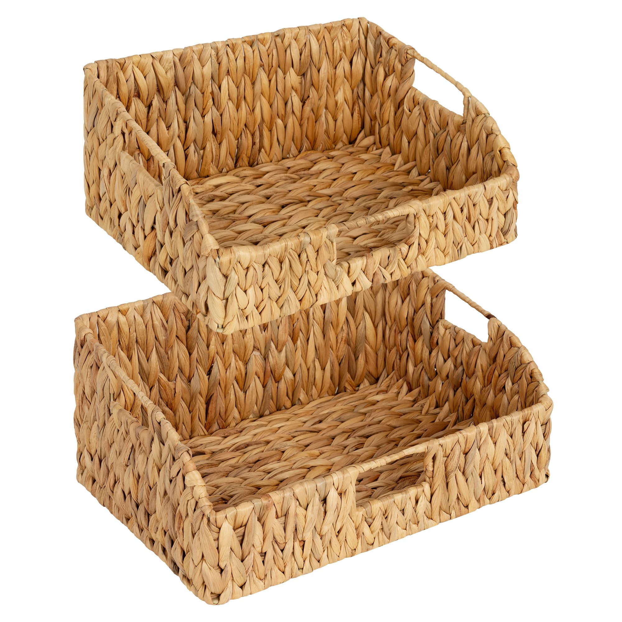 Pantry Baskets Storageworks Water Hyacinth, Conjunto De 2