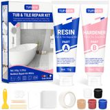 Kit De Reparo De Banheira Tufinein Porcelain Repair 150ml Branco