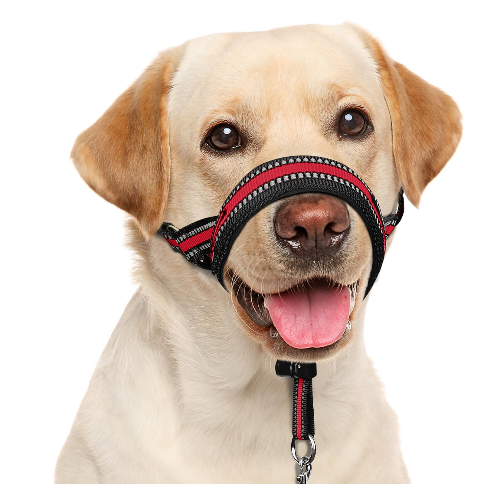 Coleira De Cabeça De Cachorro Barkless Soft No Pull Acolchoada Para Cães Médios