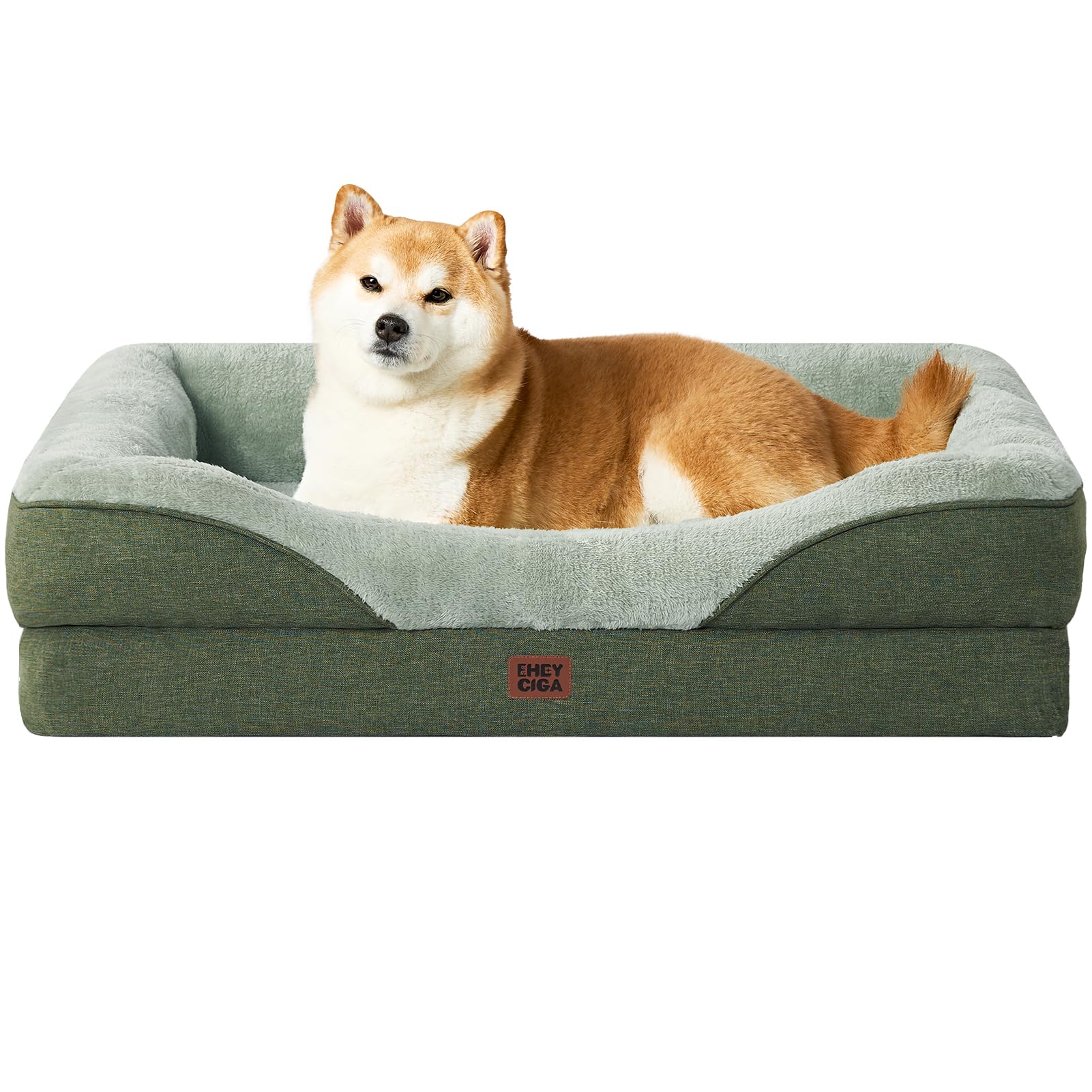 Cama De Cachorro Eheyciga Memory Foam Para Cães Grandes Com Forro Impermeável