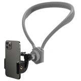Suporte De Telefone Para Montagem No Pescoço Binazon Para Iphone E Android - Cinza