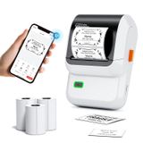 Máquina De Fazer Etiquetas Ponek M100 Bluetooth Com 3 Fitas Brancas