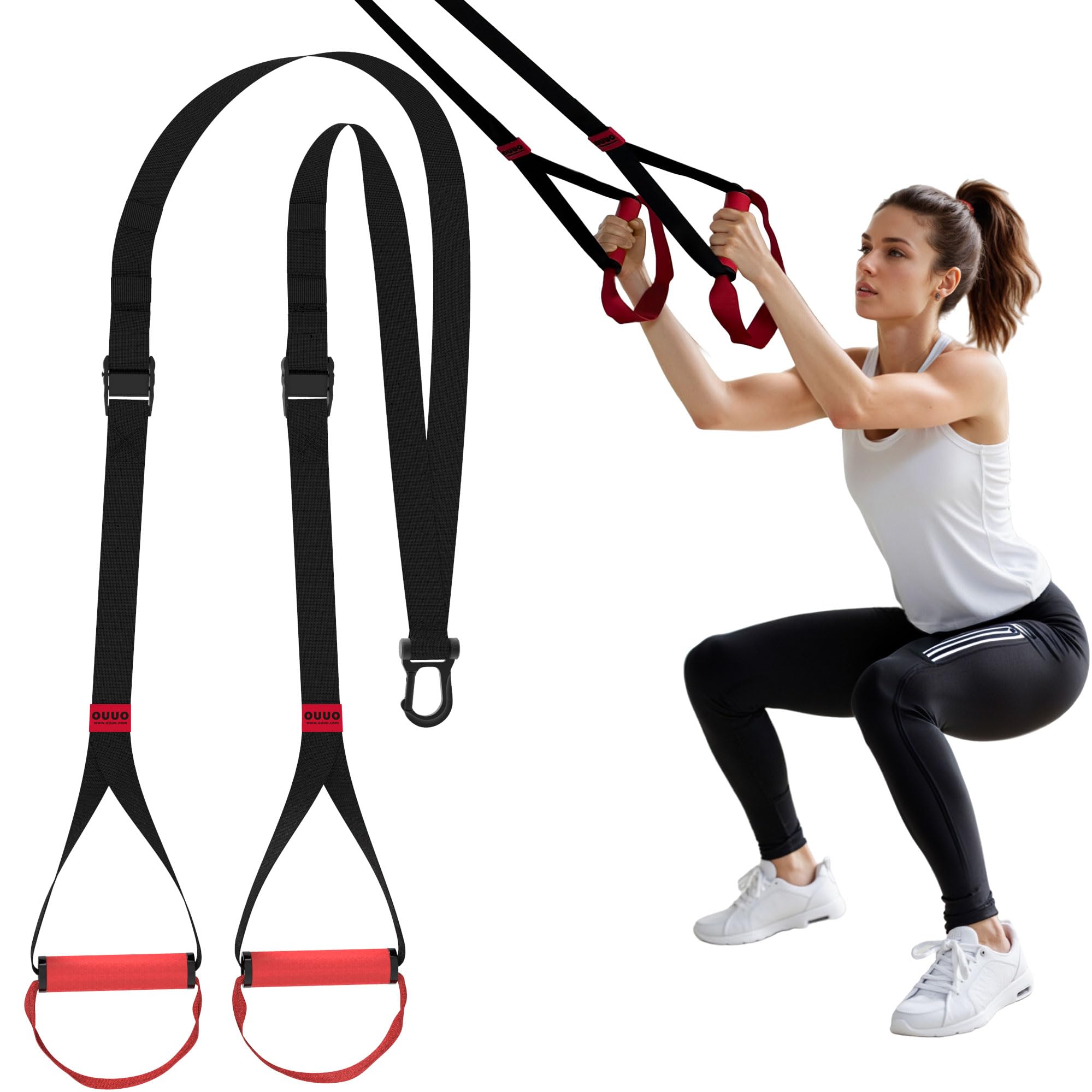 Kit De Treinamento Com Tiras De Suspensão Ouuo Home Gym Bodyweight