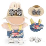 Conjunto De Roupas Mvohsmvo Para Boneca De 17 Cm Com Macacão, Chapéu E Sapatos