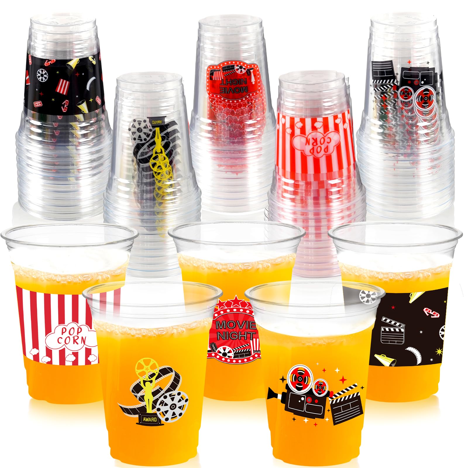 Copos Descartáveis De Plástico Cuploov Movie Night 350ml