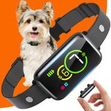 Coleira De Latido Nqqhnn Para Cães 2,3-40,8 Kg Com Vibração De Bipe