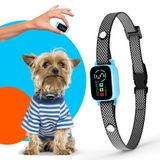 Coleira De Latido Elecane Tiny Para Cães Pequenos De 2 A 7 Kg, Azul Impermeável