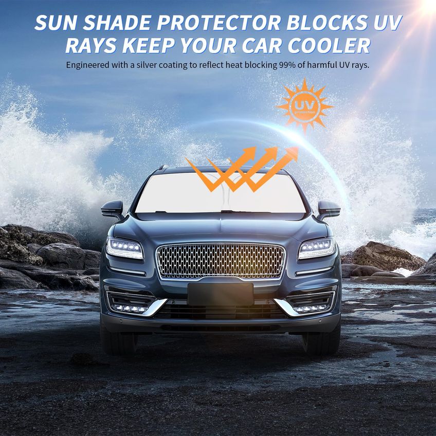 Pára-brisa Sun Shade Crv 2023-2025 240t Uv Rays Block - imagem 3