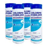 Estabilizador E Condicionador De Cloro Robelle 0,8 Kg, Pacote Com 4