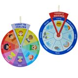 Pacote Com 2 Learning Wheel Harvmax Feelings And Weather Para Crianças